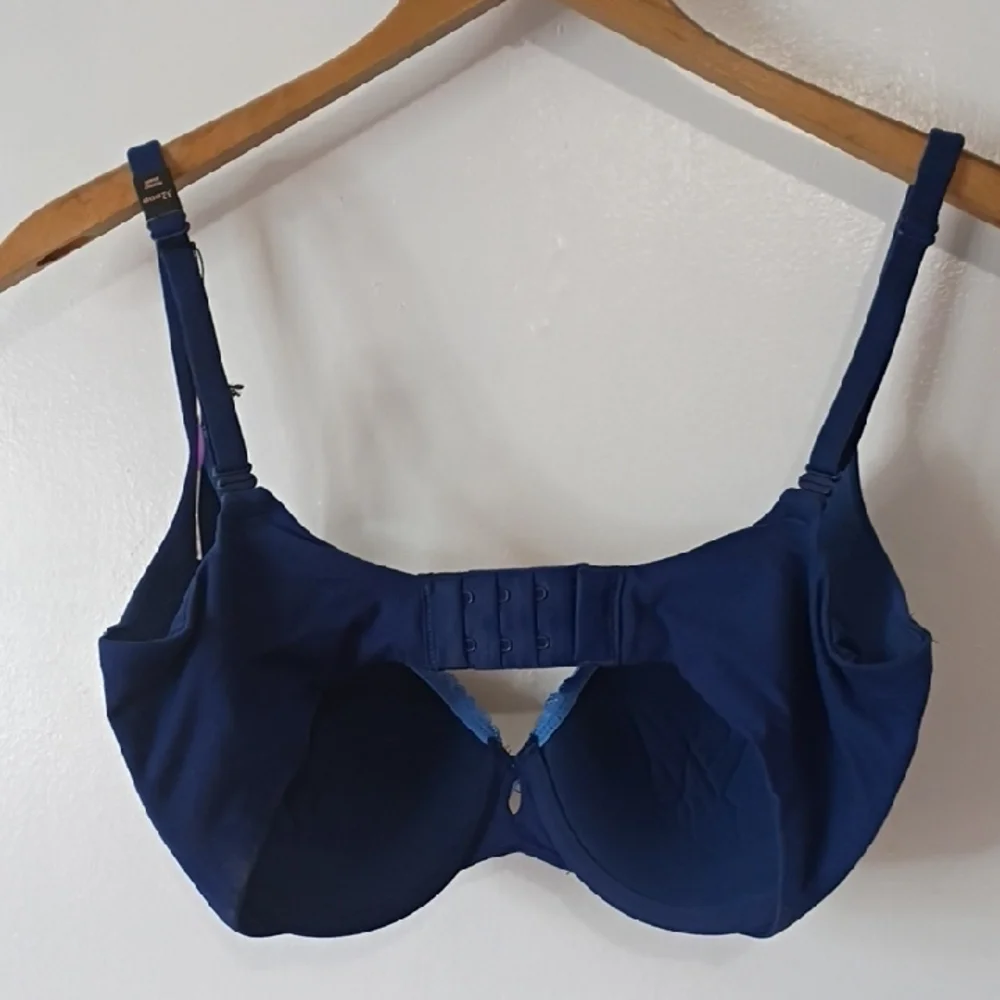 Victoria's Secret Bra 32DDD 32F Navy Blue Perfect Shape Bra - Picture 7 of 11